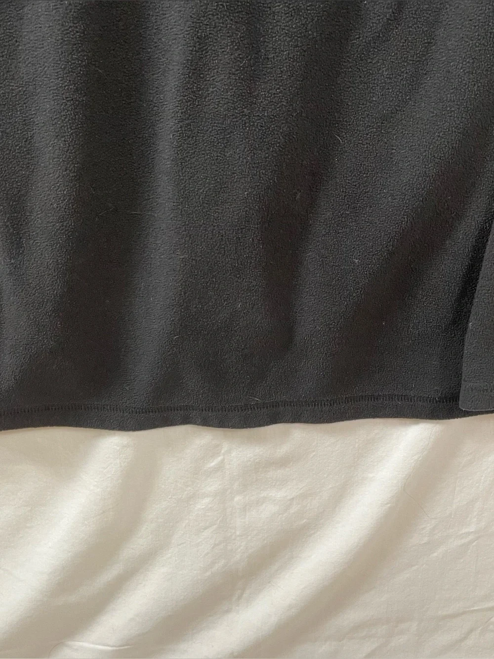 The North Face 1/4 Zip Fleece Men's Size Large Light Weight Pullover Black